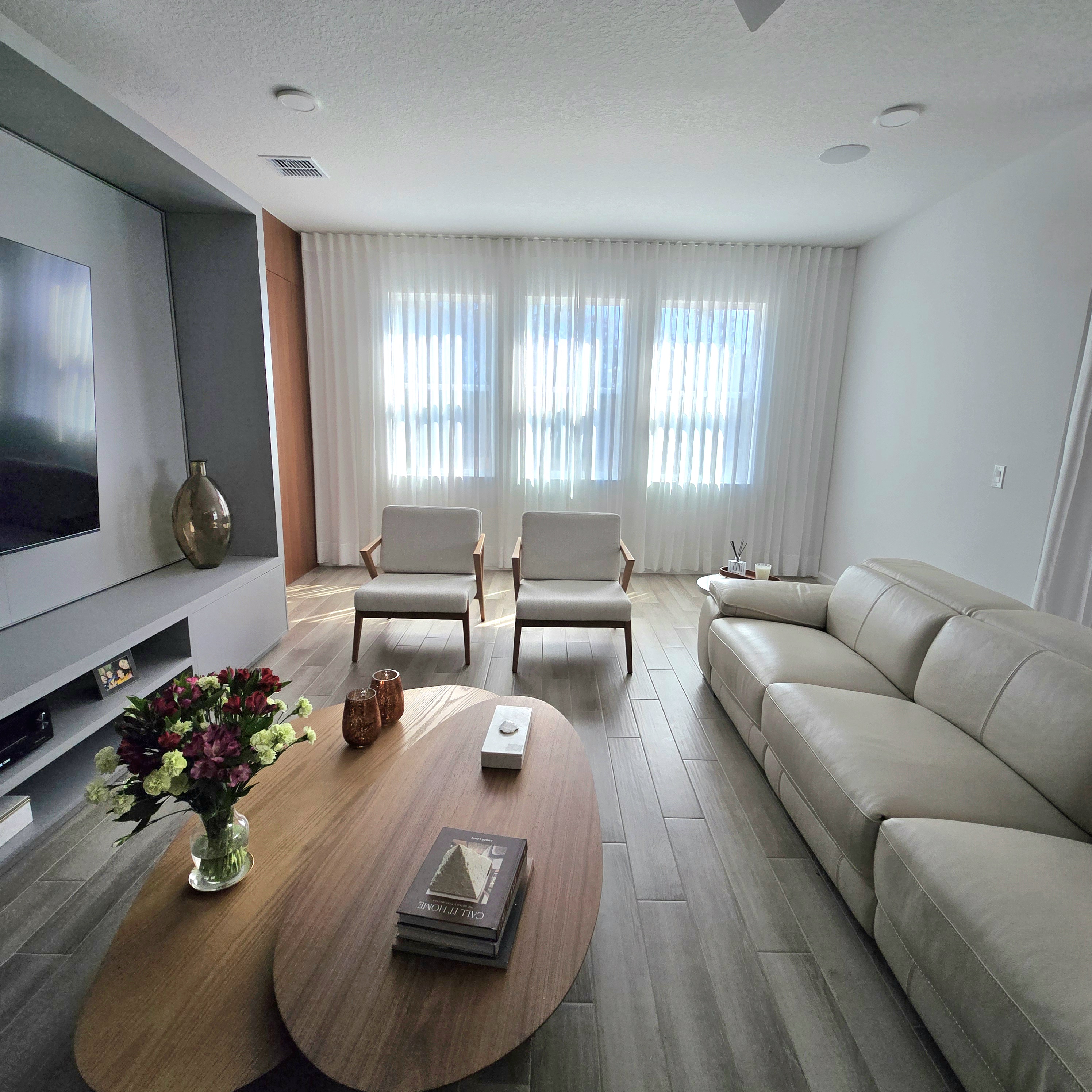 Custom fabric curtains